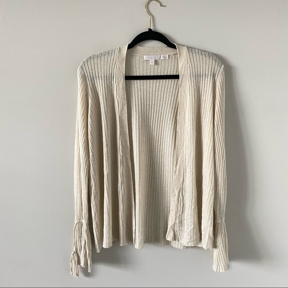 LC Lauren Conrad Sweaters - LC Lauren Conrad Cream Open Cardigan
